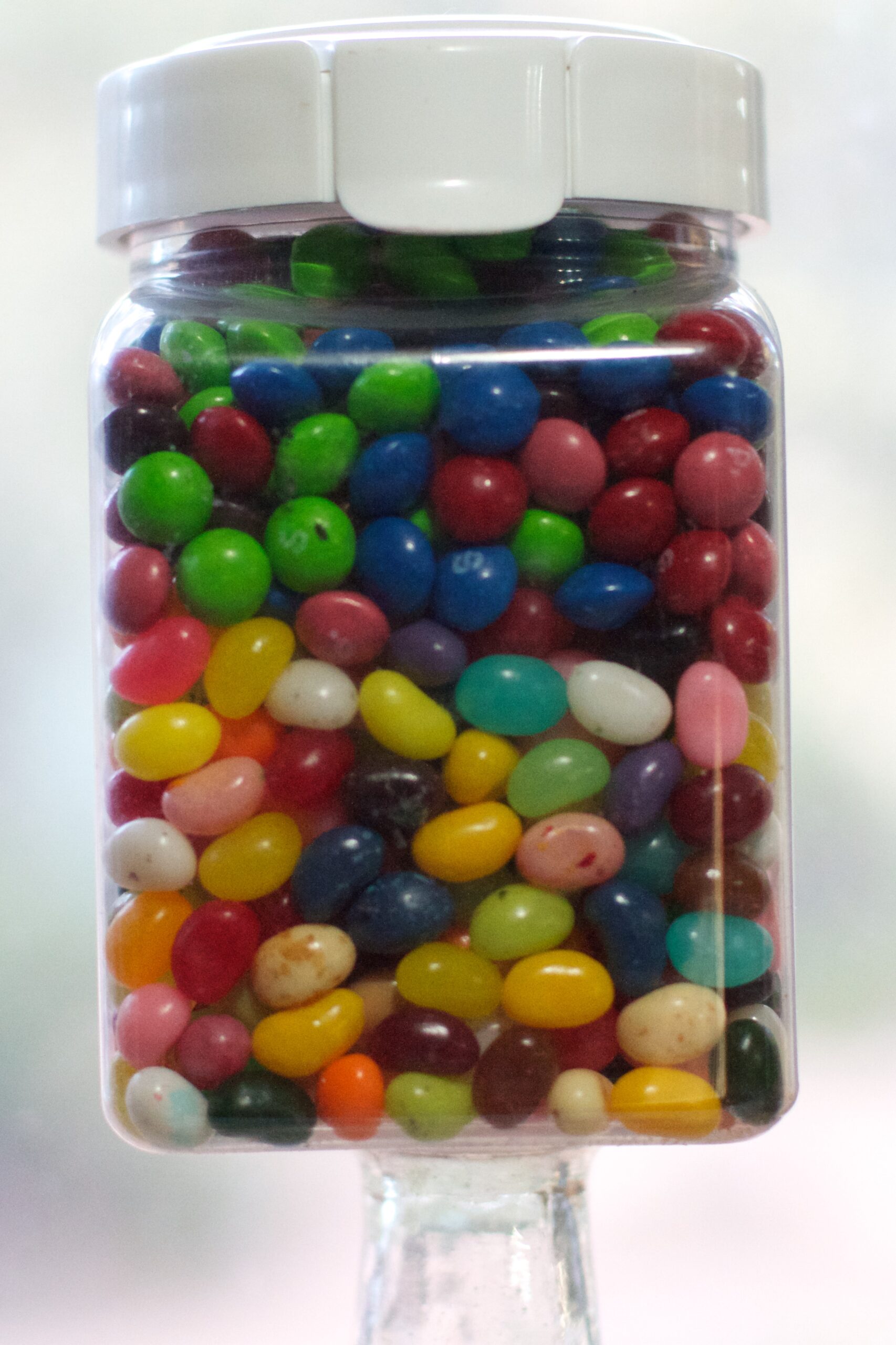 Jelly beans in a jar